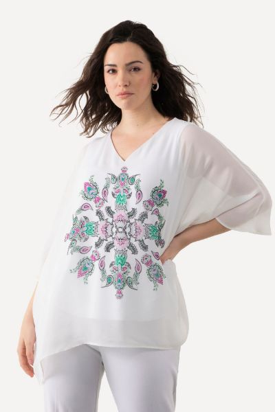 Slika Bluza elegantna cvjetnog motiva