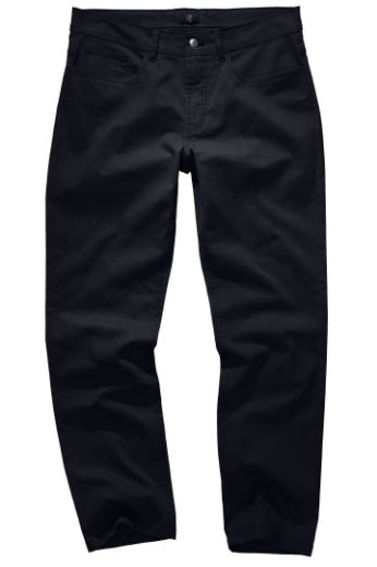 Moda za polnejše Hlače keper ravni model nogavica plus velikost, xxl, Ulla Popken in Johann Popken (JP1880)