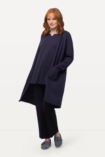 Moda za polnejše Kardigan dugi model s džepovima plus velikost, xxl, Ulla Popken in Johann Popken (JP1880)