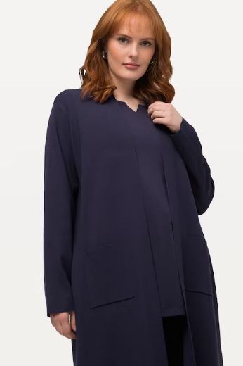 Moda za polnejše Kardigan dugi model s džepovima plus velikost, xxl, Ulla Popken in Johann Popken (JP1880)