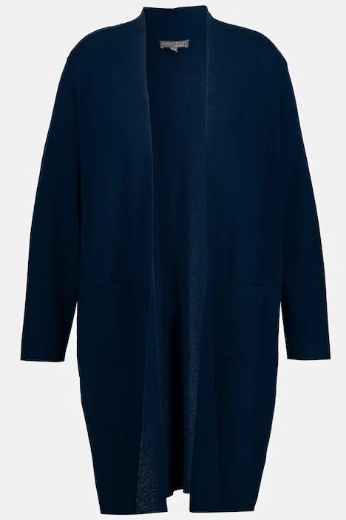 Moda za polnejše Kardigan dugi model s džepovima plus velikost, xxl, Ulla Popken in Johann Popken (JP1880)