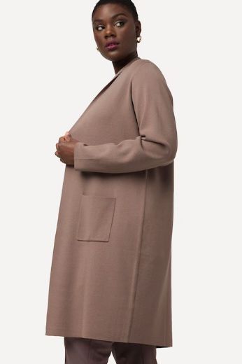Moda za polnejše Kardigan dugi model s džepovima plus velikost, xxl, Ulla Popken in Johann Popken (JP1880)