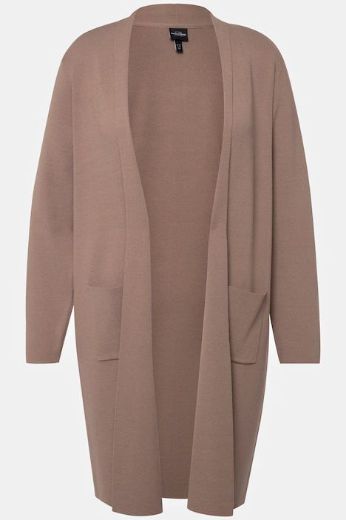Moda za polnejše Kardigan dugi model s džepovima plus velikost, xxl, Ulla Popken in Johann Popken (JP1880)