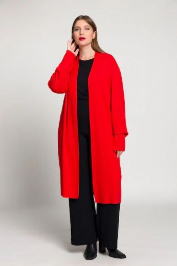 Moda za polnejše Kardigan dugi model s džepovima plus velikost, xxl, Ulla Popken in Johann Popken (JP1880)