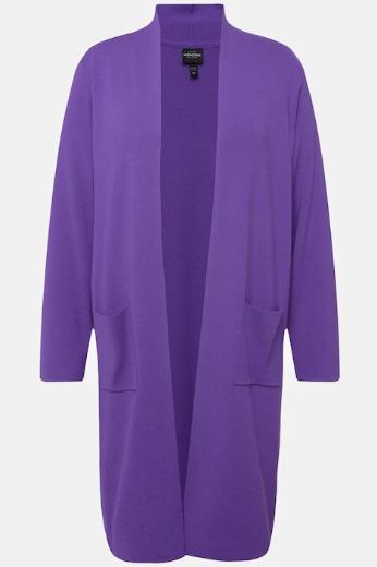 Moda za polnejše Kardigan dugi model s džepovima plus velikost, xxl, Ulla Popken in Johann Popken (JP1880)