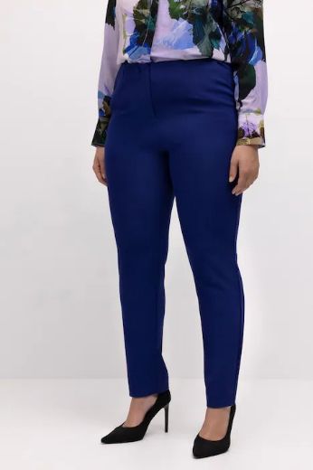 Moda za polnejše Hlače elastične uži model nogavica plus velikost, xxl, Ulla Popken in Johann Popken (JP1880)