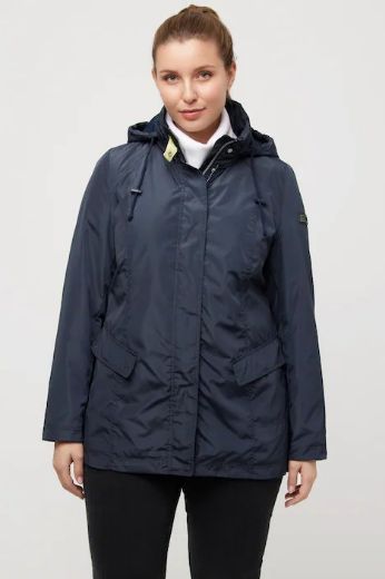 Moda za polnejše Jakna nepropusna nevidljivo  kopčanje s kapuljačom plus velikost, xxl, Ulla Popken in Johann Popken (JP1880)