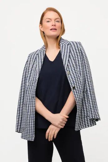 Moda za polnejše Top V ovratnik plus velikost, xxl, Ulla Popken in Johann Popken (JP1880)