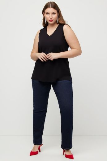 Moda za polnejše Top V ovratnik plus velikost, xxl, Ulla Popken in Johann Popken (JP1880)