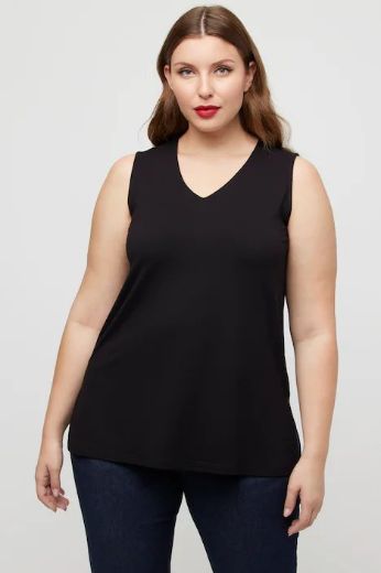 Moda za polnejše Top V ovratnik plus velikost, xxl, Ulla Popken in Johann Popken (JP1880)