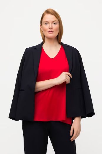 Moda za polnejše Top V ovratnik plus velikost, xxl, Ulla Popken in Johann Popken (JP1880)