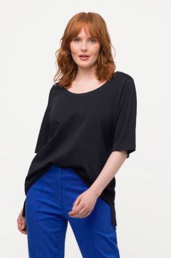 Moda za polnejše Majica A kroja kratkih rukava plus velikost, xxl, Ulla Popken in Johann Popken (JP1880)