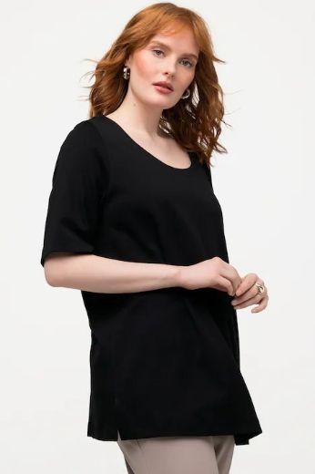 Moda za polnejše Majica A kroja kratkih rukava plus velikost, xxl, Ulla Popken in Johann Popken (JP1880)