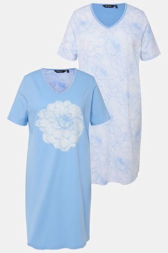 Moda za polnejše Spavaćice 2 komada cvjetni motiv plus velikost, xxl, Ulla Popken in Johann Popken (JP1880)