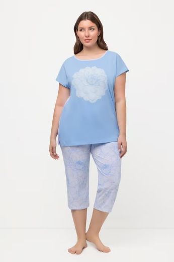 Moda za polnejše Pidžama cvjetni motiv plus velikost, xxl, Ulla Popken in Johann Popken (JP1880)