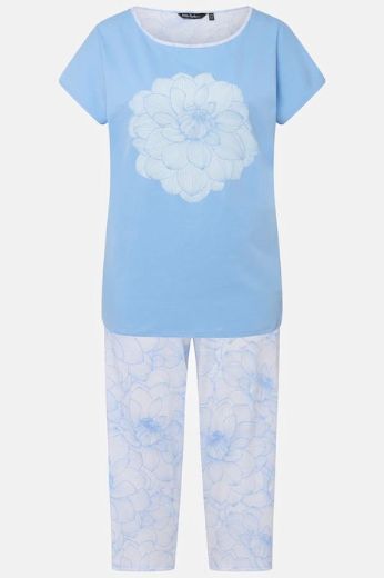 Moda za polnejše Pidžama cvjetni motiv plus velikost, xxl, Ulla Popken in Johann Popken (JP1880)