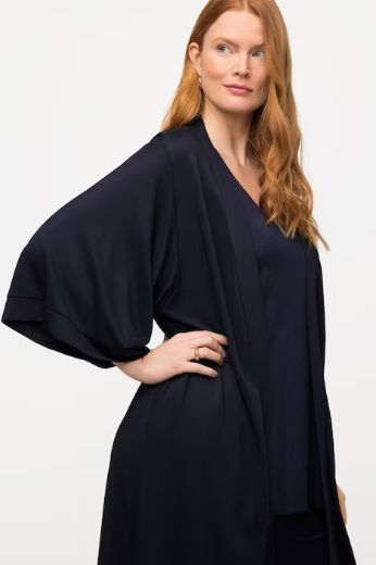 Moda za polnejše Kimono 3/4 rukavi plus velikost, xxl, Ulla Popken in Johann Popken (JP1880)