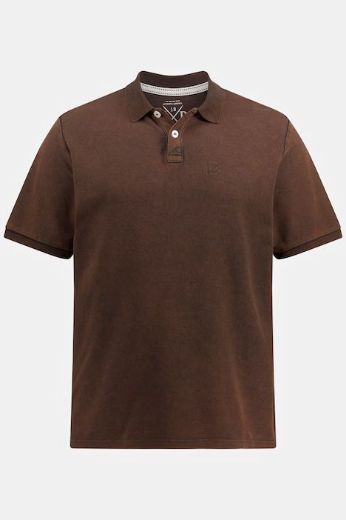 Moda za polnejše Majica Polo isprani efekt plus velikost, xxl, Ulla Popken in Johann Popken (JP1880)