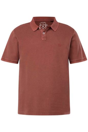 Moda za polnejše Majica Polo isprani efekt plus velikost, xxl, Ulla Popken in Johann Popken (JP1880)