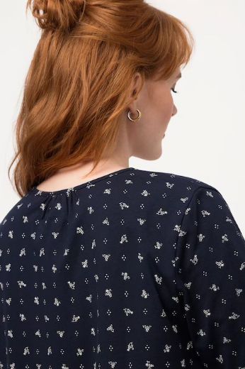 Moda za polnejše Majica s cvjetnim uzorkom kratki rukavi plus velikost, xxl, Ulla Popken in Johann Popken (JP1880)