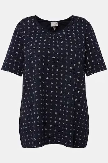 Moda za polnejše Majica s cvjetnim uzorkom kratki rukavi plus velikost, xxl, Ulla Popken in Johann Popken (JP1880)