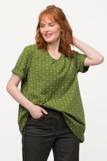 Moda za polnejše Majica s cvjetnim uzorkom kratki rukavi plus velikost, xxl, Ulla Popken in Johann Popken (JP1880)