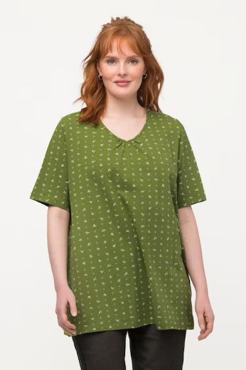 Moda za polnejše Majica s cvjetnim uzorkom kratki rukavi plus velikost, xxl, Ulla Popken in Johann Popken (JP1880)