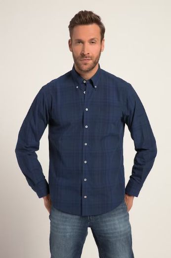 Moda za polnejše Košulja karirana dugih rukava plus velikost, xxl, Ulla Popken in Johann Popken (JP1880)
