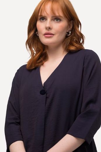 Moda za polnejše Bluza 3/4 rukavi s ukrasnim gumbom plus velikost, xxl, Ulla Popken in Johann Popken (JP1880)