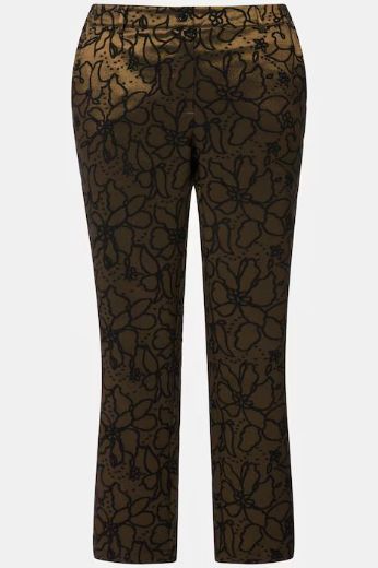 Moda za polnejše Hlače s printom plus velikost, xxl, Ulla Popken in Johann Popken (JP1880)