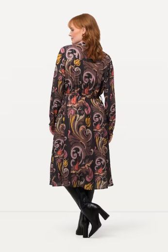Moda za polnejše Haljina A kroja dugih rukava plus velikost, xxl, Ulla Popken in Johann Popken (JP1880)