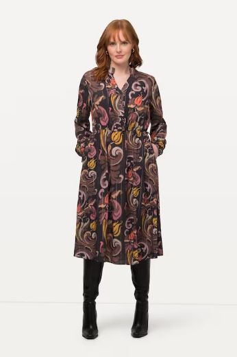 Moda za polnejše Haljina A kroja dugih rukava plus velikost, xxl, Ulla Popken in Johann Popken (JP1880)