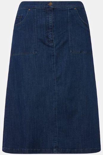 Moda za polnejše Suknja traper A kroja plus velikost, xxl, Ulla Popken in Johann Popken (JP1880)