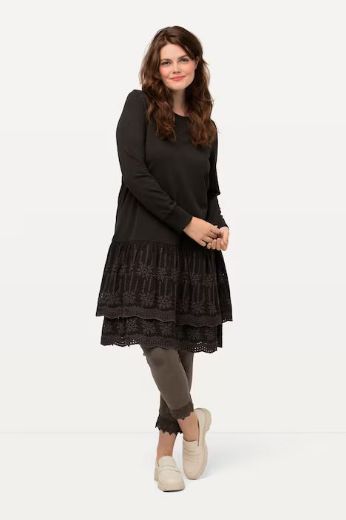Moda za polnejše Haljina s volanima od čipke plus velikost, xxl, Ulla Popken in Johann Popken (JP1880)