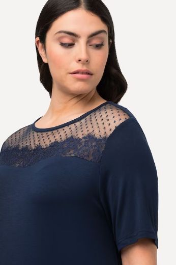 Moda za polnejše Spavaćica s ukrasnom čipkom na ovratniku plus velikost, xxl, Ulla Popken in Johann Popken (JP1880)