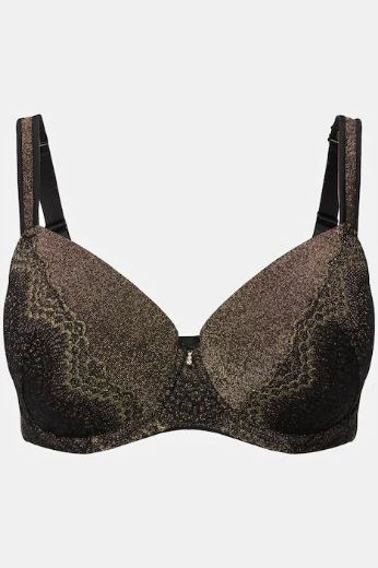 Moda za polnejše Grudnjak podstavljeni s dodatkom ukrasne čipke plus velikost, xxl, Ulla Popken in Johann Popken (JP1880)