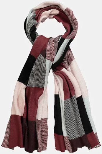 Moda za polnejše Šal karirani plus velikost, xxl, Ulla Popken in Johann Popken (JP1880)