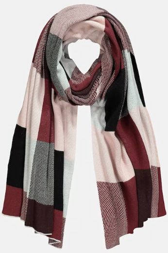 Moda za polnejše Šal karirani plus velikost, xxl, Ulla Popken in Johann Popken (JP1880)