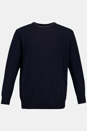 Moda za polnejše Pulover okrugli ovratnik plus velikost, xxl, Ulla Popken in Johann Popken (JP1880)
