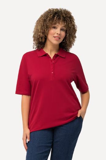 Moda za polnejše Majica Polo kratki rukavi plus velikost, xxl, Ulla Popken in Johann Popken (JP1880)