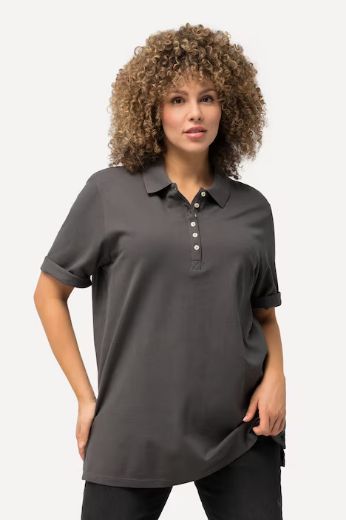 Moda za polnejše Majica Polo kratki rukavi plus velikost, xxl, Ulla Popken in Johann Popken (JP1880)