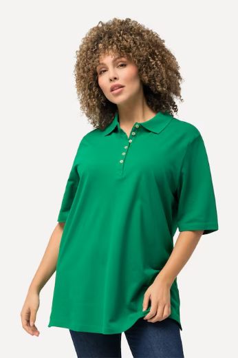 Moda za polnejše Majica Polo kratki rukavi plus velikost, xxl, Ulla Popken in Johann Popken (JP1880)