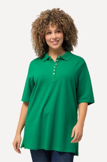 Moda za polnejše Majica Polo kratki rukavi plus velikost, xxl, Ulla Popken in Johann Popken (JP1880)