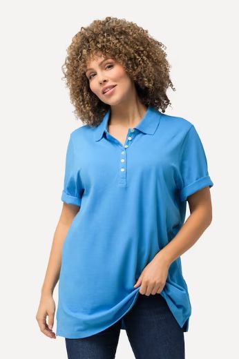 Moda za polnejše Majica Polo kratki rukavi plus velikost, xxl, Ulla Popken in Johann Popken (JP1880)