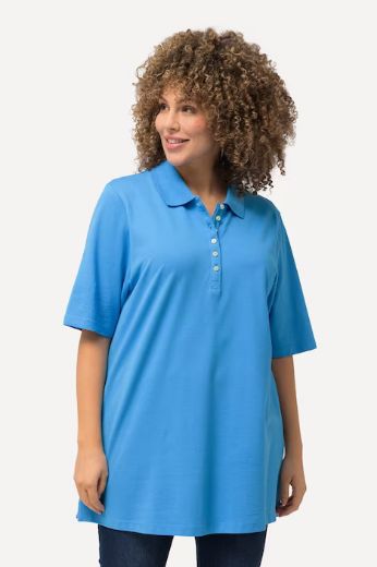 Moda za polnejše Majica Polo kratki rukavi plus velikost, xxl, Ulla Popken in Johann Popken (JP1880)