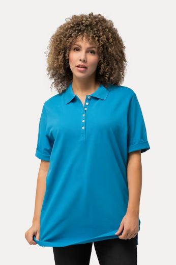 Moda za polnejše Majica Polo kratki rukavi plus velikost, xxl, Ulla Popken in Johann Popken (JP1880)