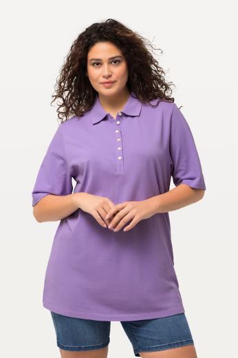 Moda za polnejše Majica Polo kratki rukavi plus velikost, xxl, Ulla Popken in Johann Popken (JP1880)