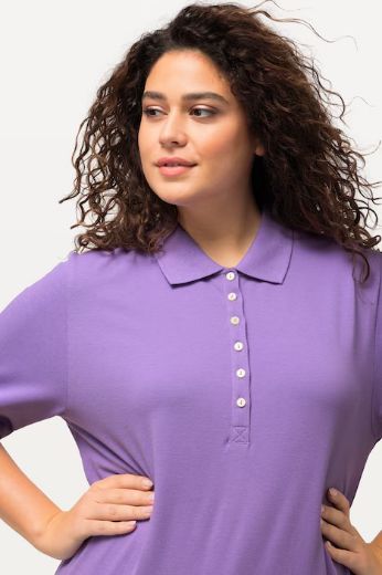 Moda za polnejše Majica Polo kratki rukavi plus velikost, xxl, Ulla Popken in Johann Popken (JP1880)