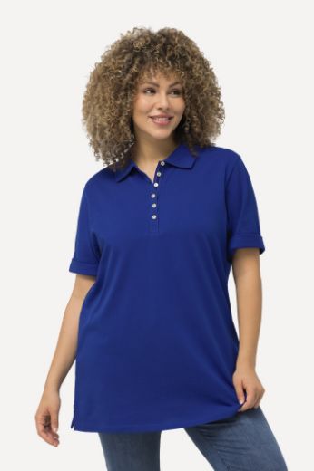 Moda za polnejše Majica Polo kratki rukavi plus velikost, xxl, Ulla Popken in Johann Popken (JP1880)