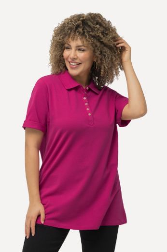 Moda za polnejše Majica Polo kratki rukavi plus velikost, xxl, Ulla Popken in Johann Popken (JP1880)
